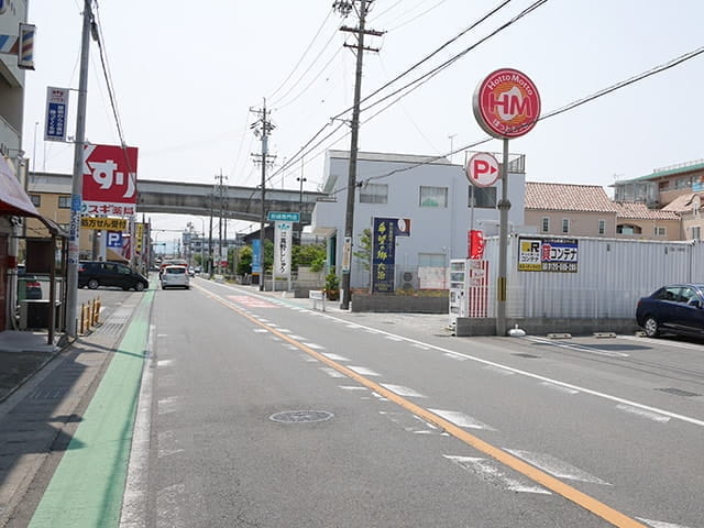東側（名古屋方面）からの眺め