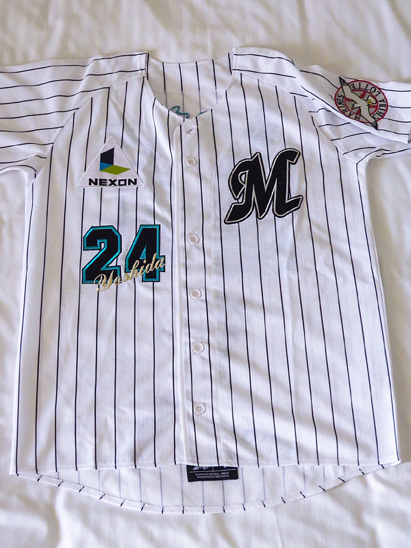 千葉ロッテマリーンズ吉田裕太選手リアルシルエット刺繍ユニ作成の 千葉ロッテマリーンズ吉田裕太選手リアルシルエット刺繍ユニ作成の