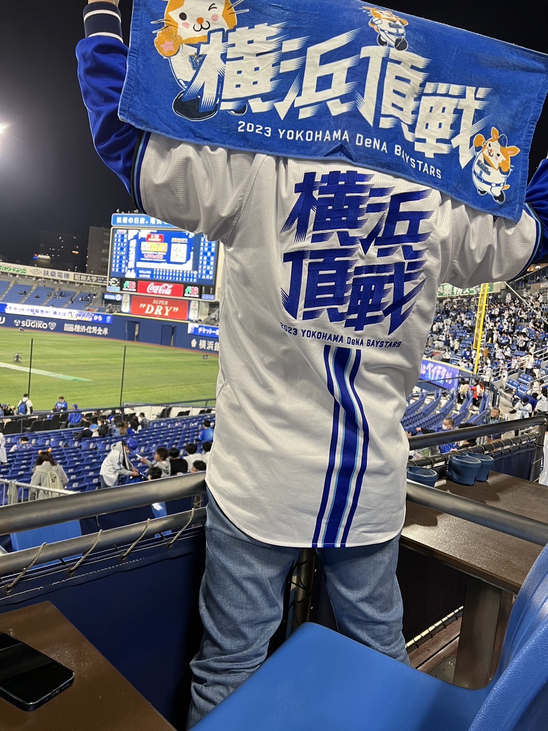 横浜ベイスターズ、今年のスローガン刺繍と生涯横濱の刺繍