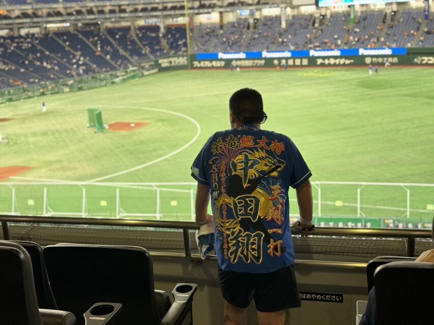 中田翔選手ユニフォーム 中日ドラゴンズ – お客様の声 – 刺繍